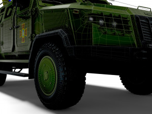 Kozak 2M1 Command Vehicle 2022 3D Model
