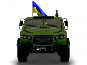Kozak 2M1 Command Vehicle 2022 3D Model