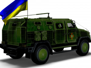Kozak 2M1 Command Vehicle 2022 3D Model