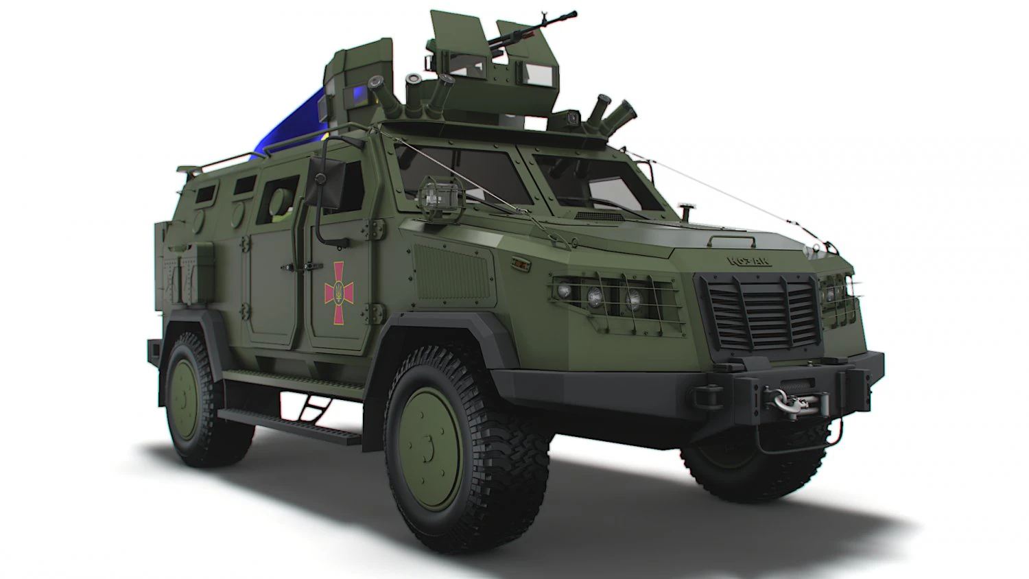 Kozak 2M1 NSVT MachineGun 2022 3D Model .c4d .max .obj .3ds .fbx .stl .blend 