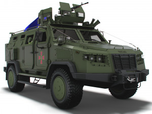 Kozak 2M1 NSVT MachineGun 2022 3D Model