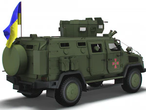 Kozak 2M1 NSVT MachineGun 2022 3D Model
