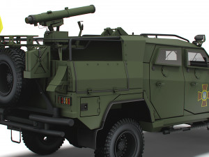 Novator ATGM Stugna P 2022 3D Model