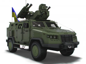 Kozak 2M1 Starstreak 2022 3D Model