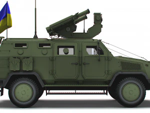 Kozak 2M1 Starstreak 2022 3D Model