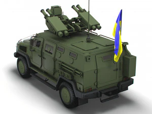 Kozak 2M1 Starstreak 2022 3D Model