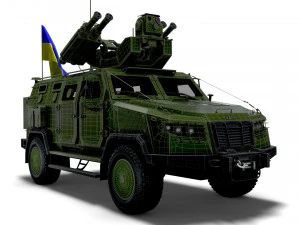 Kozak 2M1 Starstreak 2022 3D Model