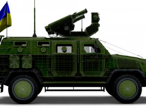 Kozak 2M1 Starstreak 2022 3D Model