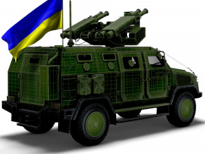 Kozak 2M1 Starstreak 2022 Model 3D