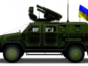 Kozak 2M1 Starstreak 2022 3D Model