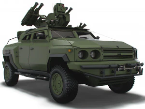 MRAP Tkhir Starstreak gen&eacute;rico 2022 Modelo 3D