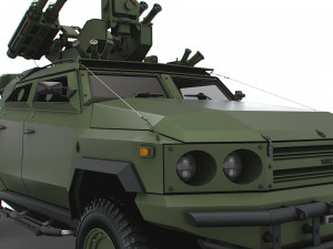 Generic MRAP Tkhir Starstreak 2022 3D Model