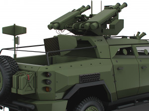 Generic MRAP Tkhir Starstreak 2022 3D Model