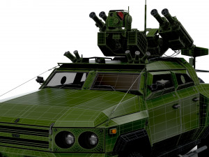 Generic MRAP Tkhir Starstreak 2022 3D Model
