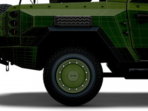 Generic MRAP Tkhir Starstreak 2022 3D Model