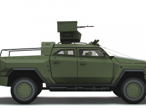 Generic MRAP Tkhir DKBM 2022 3D 模型