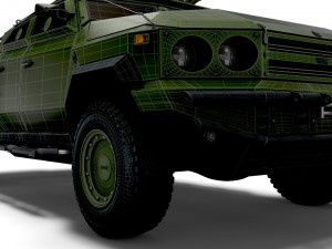 Generic MRAP Tkhir DKBM 2022 3D 模型