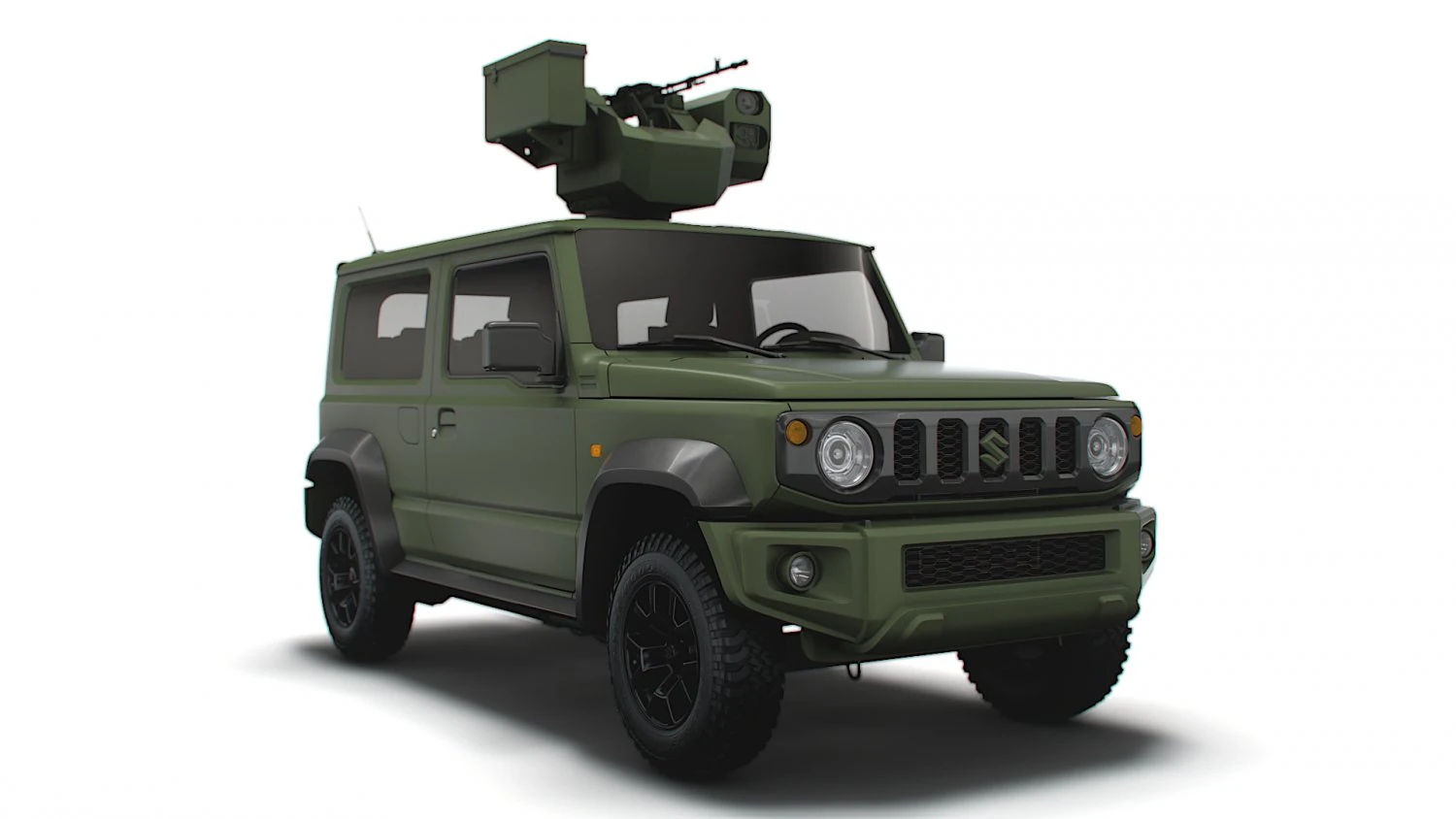 Suzuki Jimny Military DKBM 2022 3D Model .c4d .max .obj .3ds .fbx .stl .blend 