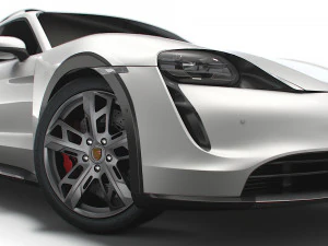 Porsche Taycan Cross Turismo 2022 3D Model