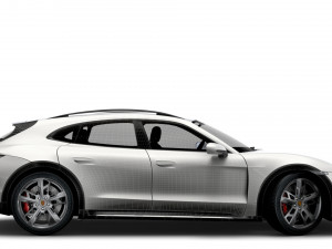 Porsche Taycan Cross Turismo 2022 3D Model