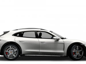 Porsche Taycan Cross Turismo 2022 3D Model