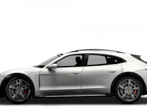 Porsche Taycan Cross Turismo 2022 3D Model