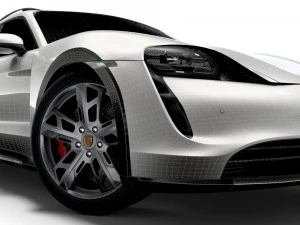 Porsche Taycan Cross Turismo 2022 3D Model