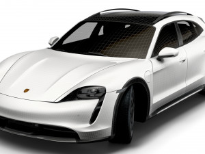 Porsche Taycan Cross Turismo 2022 3D Model