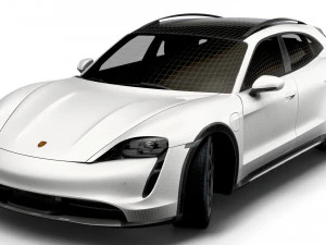 Porsche Taycan Cross Turismo 2022 3D Model