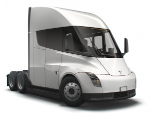 Tesla Semi Truck 2023 3Dモデル