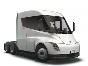Tesla Semi Truck LR 2023 3D Model