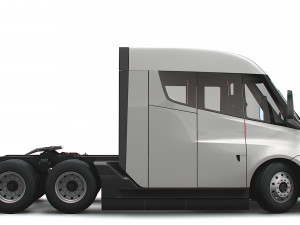 Tesla Semi Truck LR 2023 3D Model