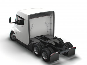 Tesla Semi Truck LR 2023 3D Model