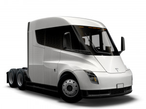 Tesla Semi Truck LR 2023 3D Model