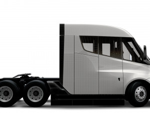 Tesla Semi Truck LR 2023 3D Model