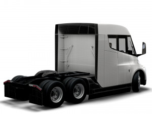 Tesla Semi Truck LR 2023 3D Model