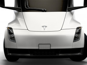 Tesla Semi Truck LR 2023 3D Model