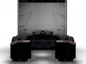 Tesla Semi Truck LR 2023 3D Model