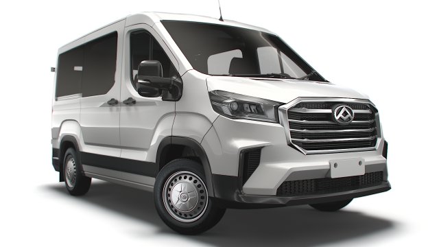Maxus Deliver9 Bus L1H1 2022 Model 3D .c4d .max .obj .3ds .fbx .stl .blend 