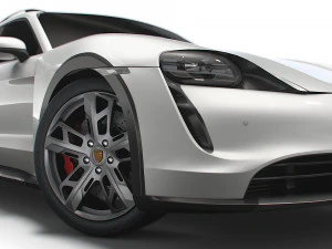 Porsche Taycan 4 Cross Turismo 2022 3D Model