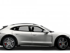 Porsche Taycan 4 Cross Turismo 2022 3D Model