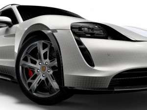 Porsche Taycan 4 Cross Turismo 2022 3D Model