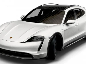 Porsche Taycan 4 Cross Turismo 2022 3D Model