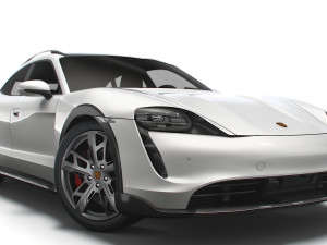 Porsche Taycan 4S Cross Turismo 2022 3D Model