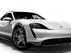 Porsche Taycan 4S Cross Turismo 2022 3D Model