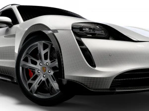 पोर्शे टायकन 4एस क्रॉस टूरिस्मो 2022 3D मॉडल