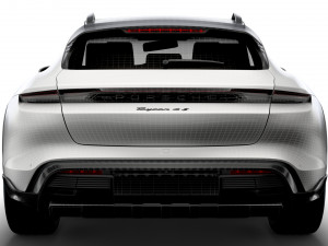 Porsche Taycan 4S Cross Turismo 2022 3D Model