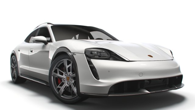 Porsche Taycan Turbo Cross Turismo 2022 Modelo 3D .c4d .max .obj .3ds .fbx .stl .blend 