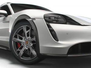 Porsche Taycan Turbo Cross Turismo 2022 3D Model