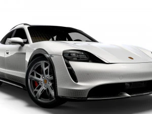 Porsche Taycan Turbo Cross Turismo 2022 3D Model